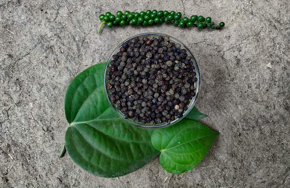 dried black pepper